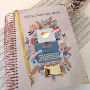 BÍBLIA SAGRADA ANOTE ILUSTRADA / NVT / CAPA FLORESCER