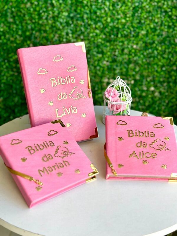 BÍBLIA INFANTIL NO TECIDO- URSINHA OU URSINHO - Imagem 2