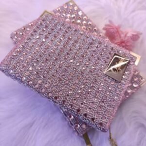 BÍBLIA BALÃO ROSE GOLD COM STRASS