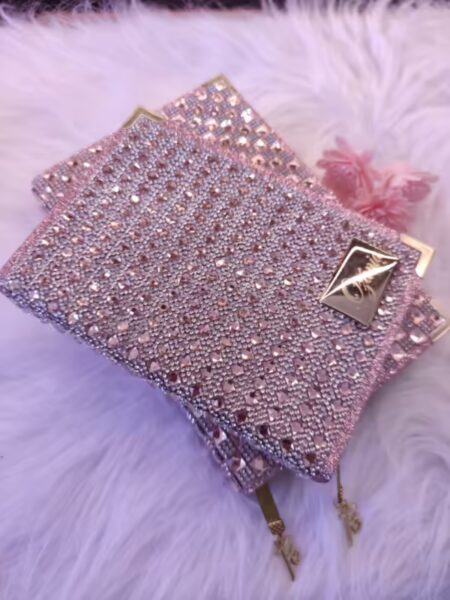 BÍBLIA BALÃO ROSE GOLD COM STRASS