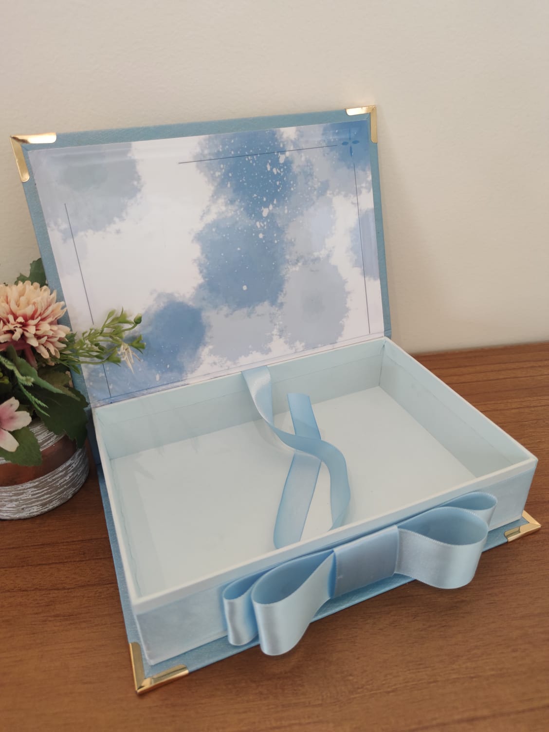 CAIXA PRESENTE PERSONALIZADA NO TECIDO - Imagem 2