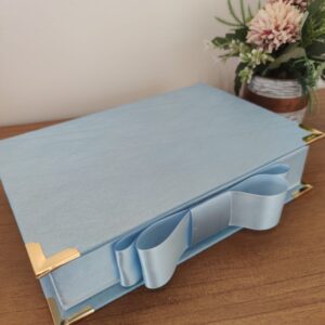 CAIXA PRESENTE PERSONALIZADA NO TECIDO