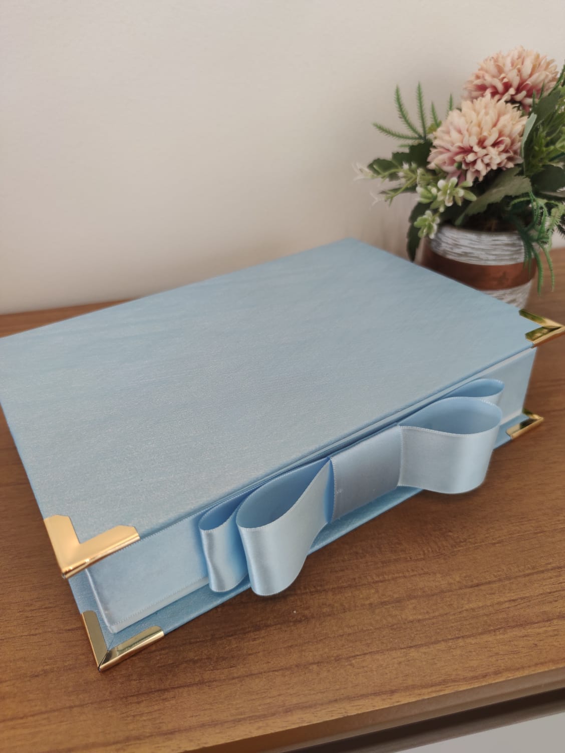 CAIXA PRESENTE PERSONALIZADA NO TECIDO