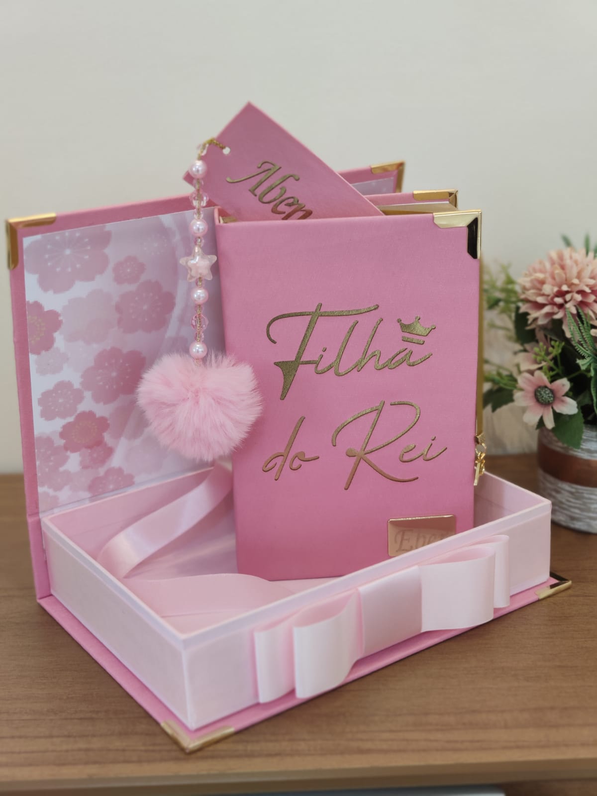 CAIXA PRESENTE PERSONALIZADA NO TECIDO - Imagem 5