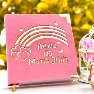 BÍBLIA INFANTIL NO TECIDO- ARCO ÍRIS