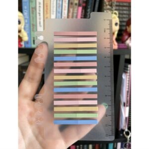 FITA MARCA TEXTO TRANSPARENTE AUTOCOLANTE - TONS PASTEIS